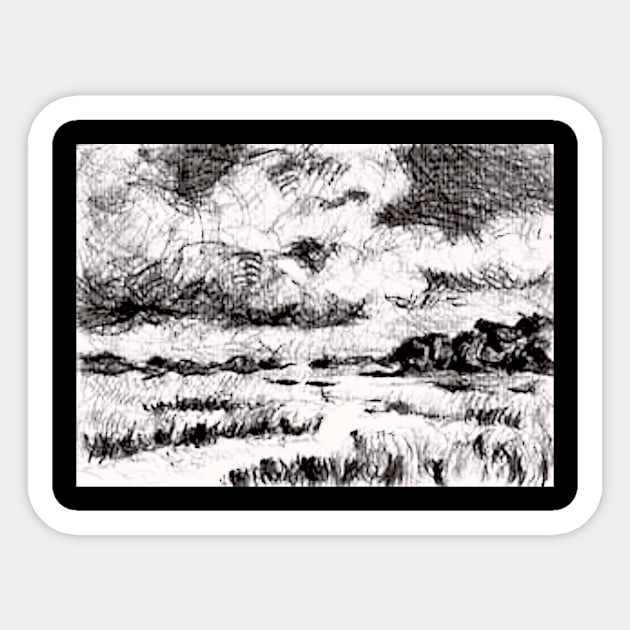 Whitmarsh Island, Georgia Sticker by DonWillisJrArt